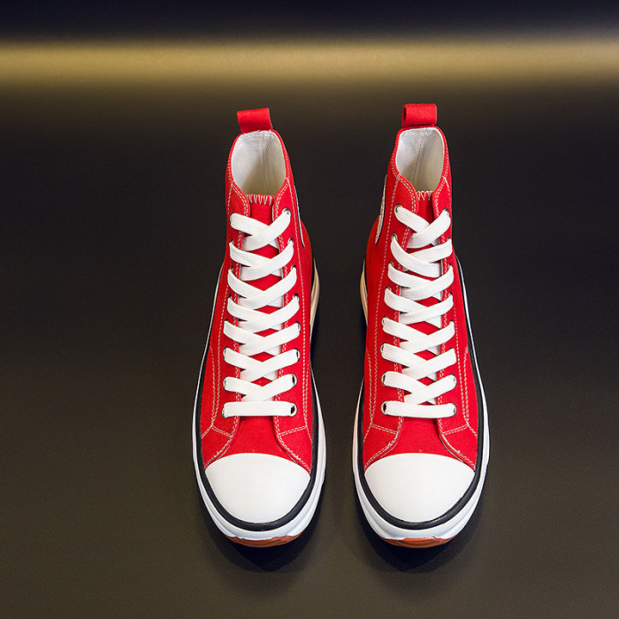 Women's Shoes Fashion Lace Up Platform Casual Canvas Shoes
