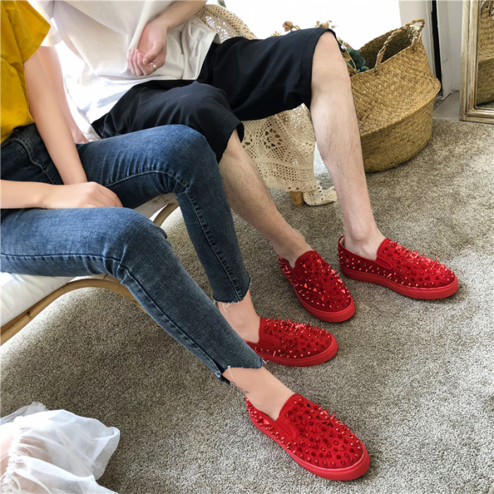 Women's Fashion Rhinestone Shiny Platform Casual Loafers Flats