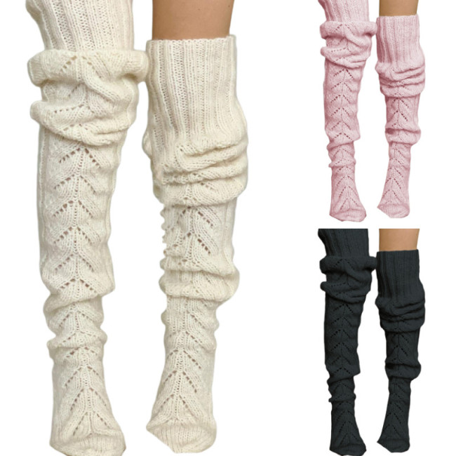 Ladies Knit Thigh Sexy Compression High Socks