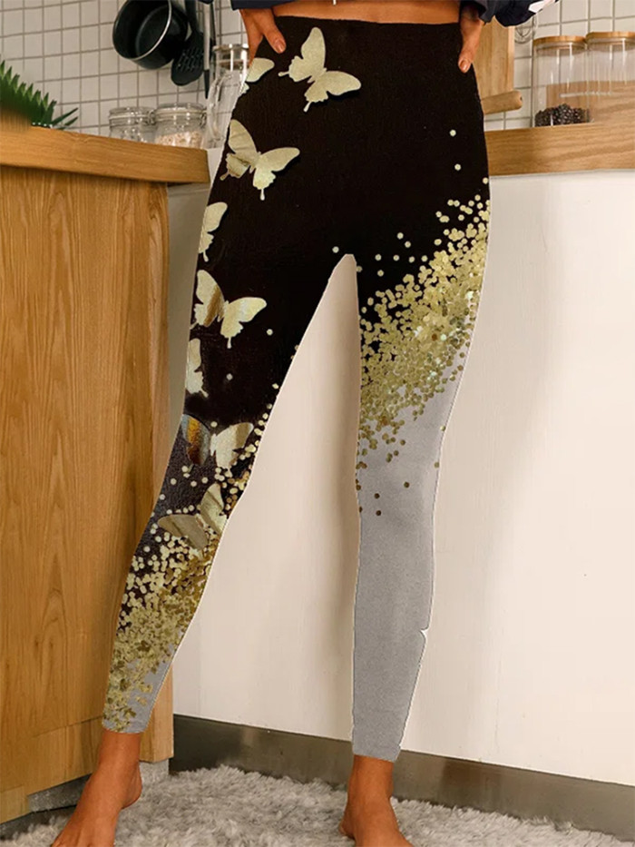 Fashion Gym Yoga Full Body Print Sexy Casual Leggings Pants