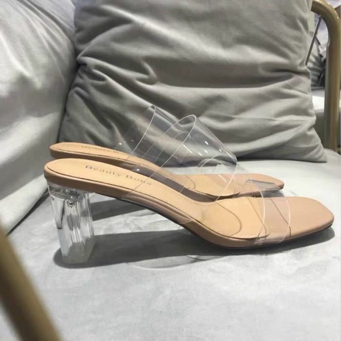 Women's Shoes Fashionable Beach Transparent Comfortable Transparent Sandals