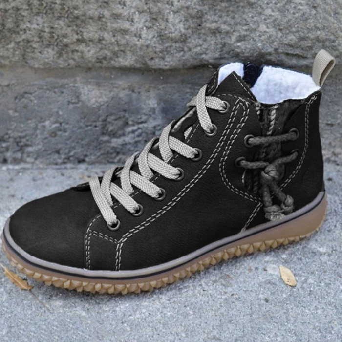 Sneakers Thickened Warm Outdoor Plush Fashion Casual Women's Ankle Boots