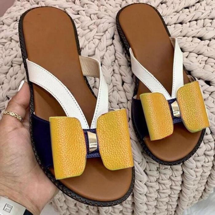 Women's Shoes Cute Bowknot Casual Flat Slippers