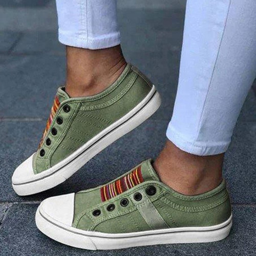 Flat Casual Low Top Sneakers Canvas Shoes