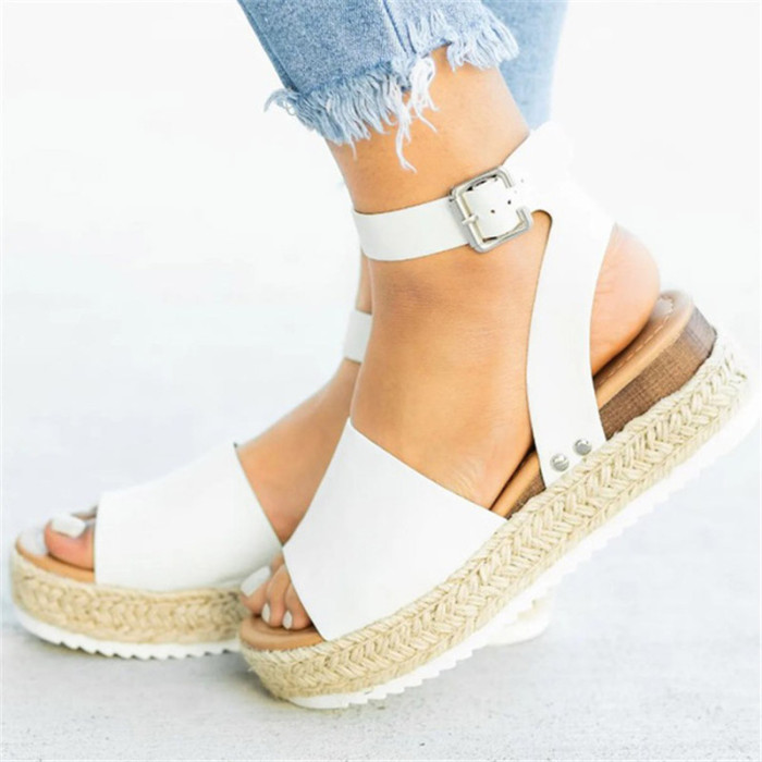 Plus Size Women's Wedge Platform Fashion Sandals