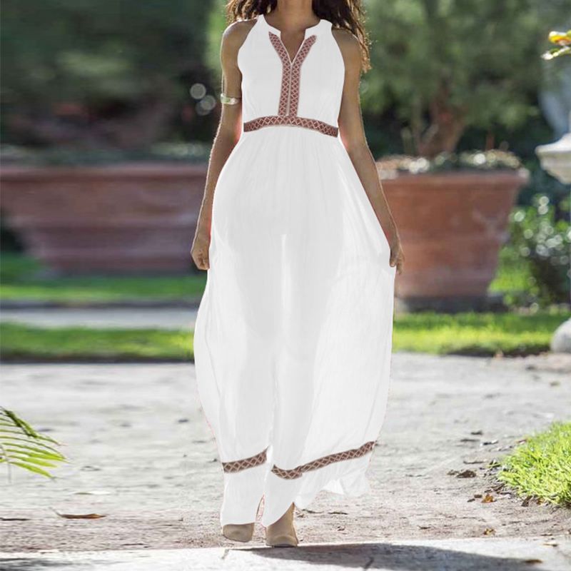 Fashion Sleeveless Resort Casual Maxi Dress