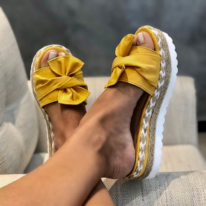 Women's Thick Sole Wedge Fashion Casual Summer Slippers