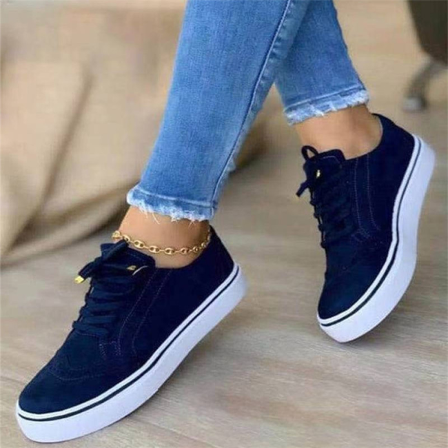 Women's Shoes Flat Sports Casual Suede Sneakers