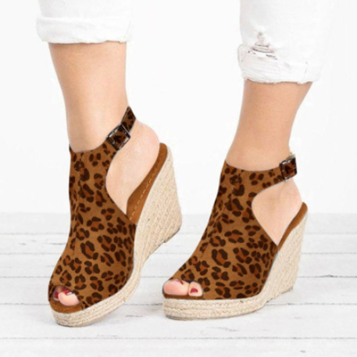 Sandalias De Ladies Plus Size 35-43 Platform Wedge Clog Sandals