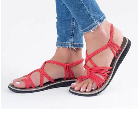 Women's Fashion Knot Beach Toe Flat Sandals