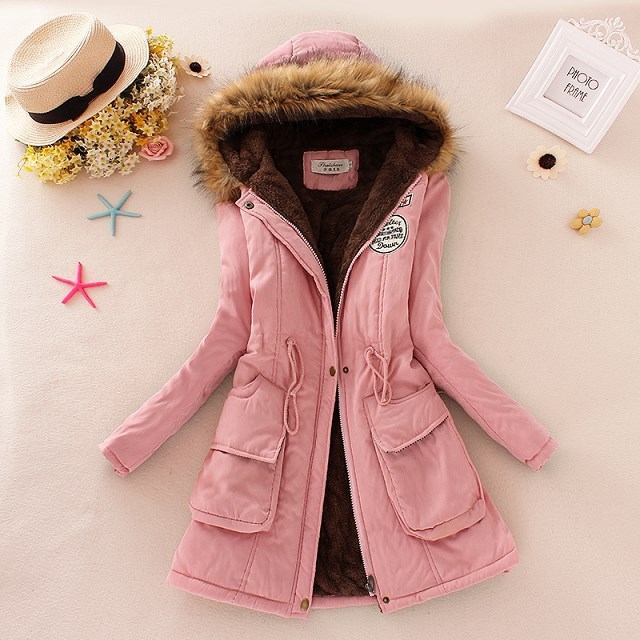 Women's Fashion Warm Solid Color Coat Tops
