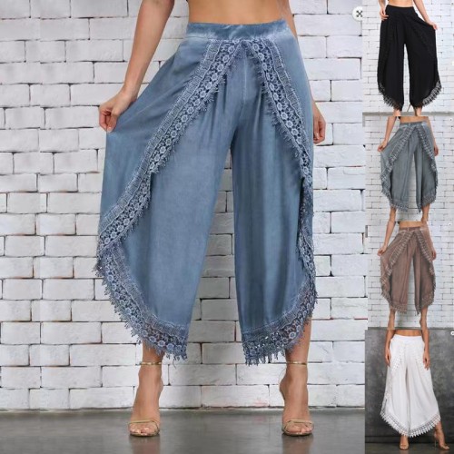 Fashion Loose Sport Lace Lightweight Harem Pants