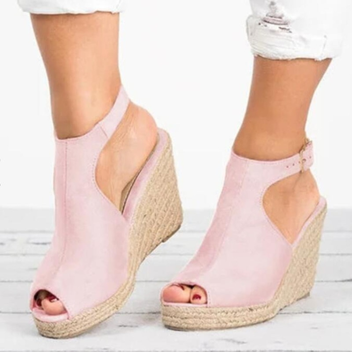 Sandalias De Ladies Plus Size 35-43 Platform Wedge Clog Sandals