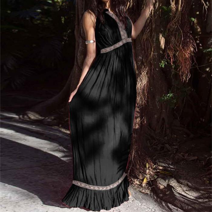 Fashion Sleeveless Resort Casual Maxi Dress