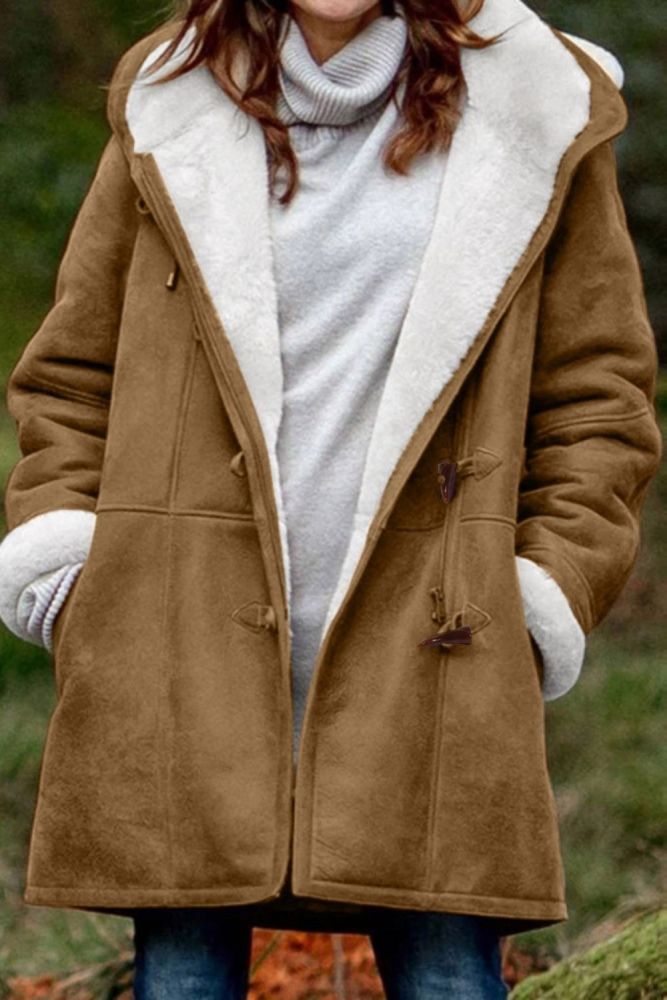 Women's Seasonal Warm Plush Irregular Loose Coat