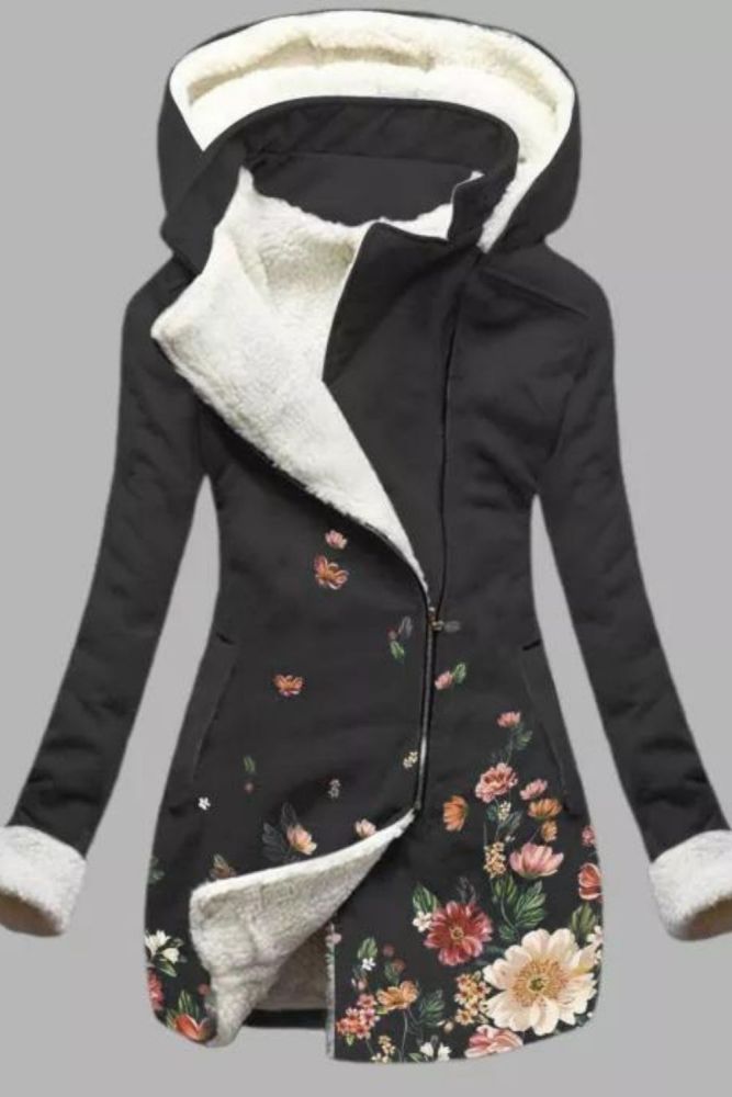 Trendy Velvet Plush Insulated Oversized Puffer Jacket Coats
