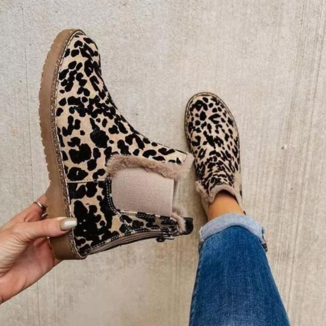 Women's Shoes Fashionable Leopard Print Casual  Ankle Boots