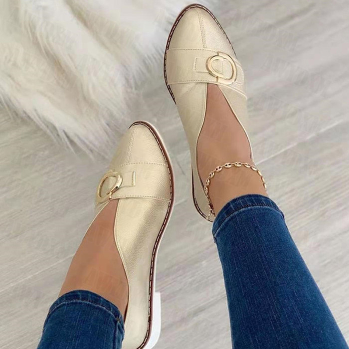 Women's Shoes Design Pointed Toe Soft Sole Fashion  Flat