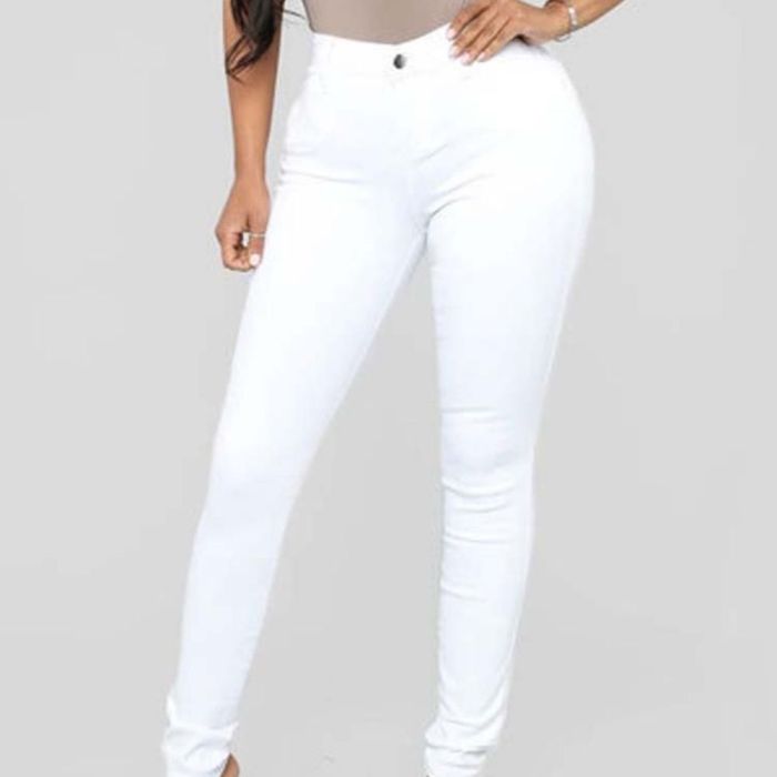 Trendy Stretch High Rise Skinny Jeans