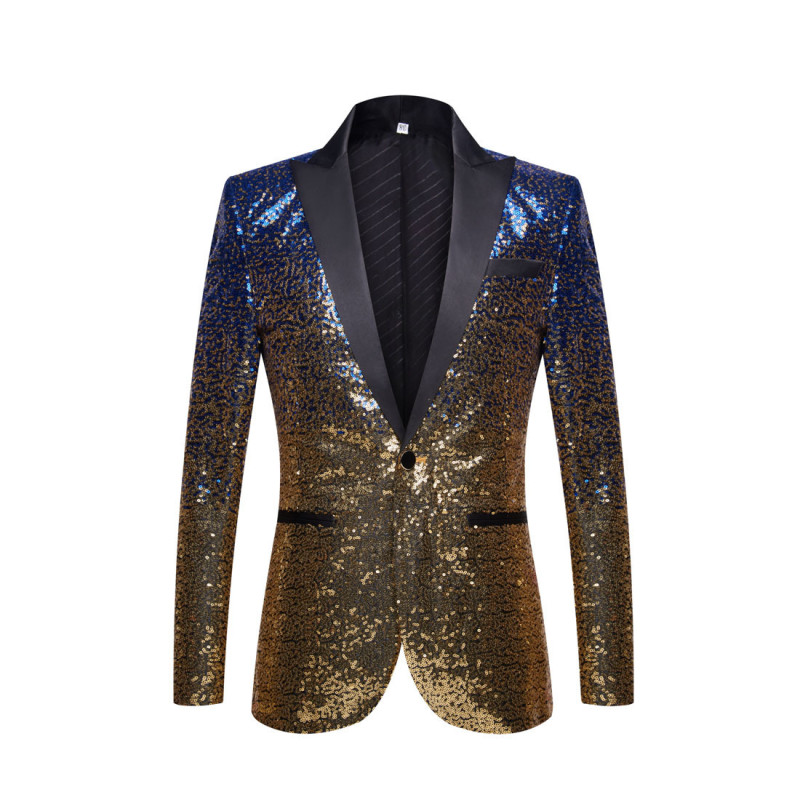 Men's Gradient Sequin Blazer