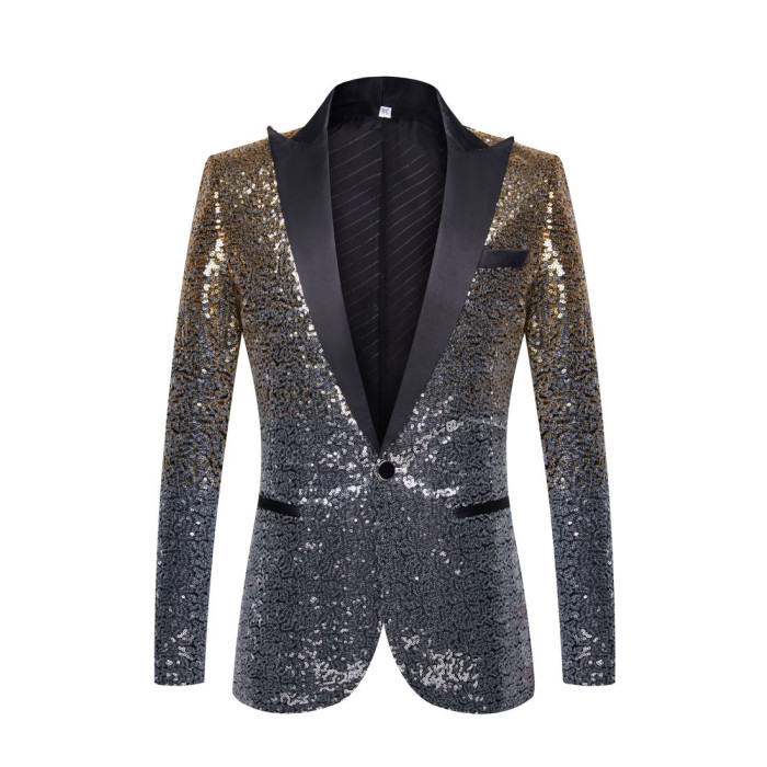 Men's Gradient Sequin Blazer