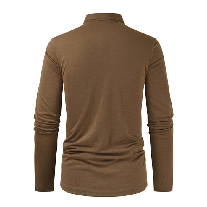 Men's Patchwork Outdoor Casual Shirts  Streetwear Top