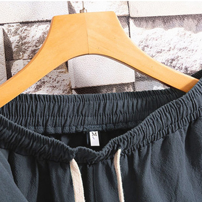 Men Casual Fashion Striped Short Sleeve T-shirt Shorts Two Piece Set