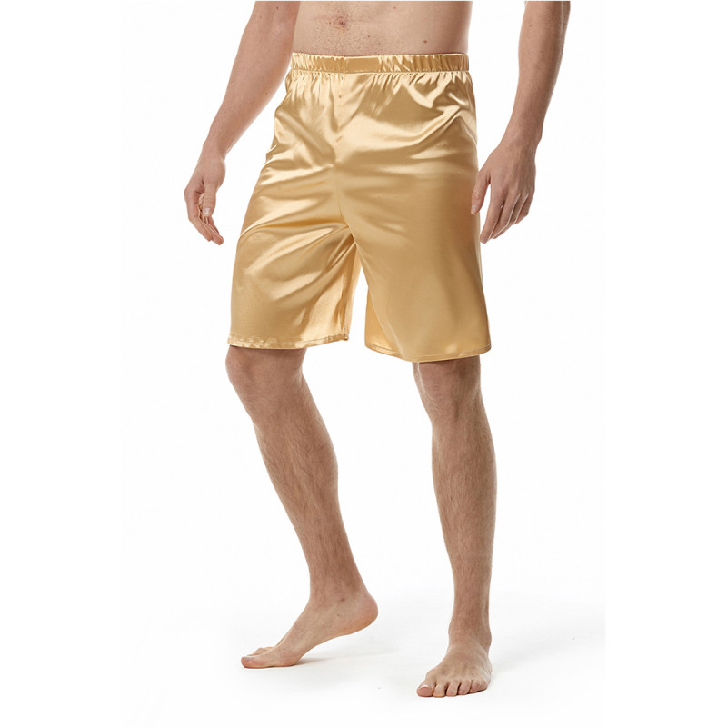 Men Solid color Silk Short Pant