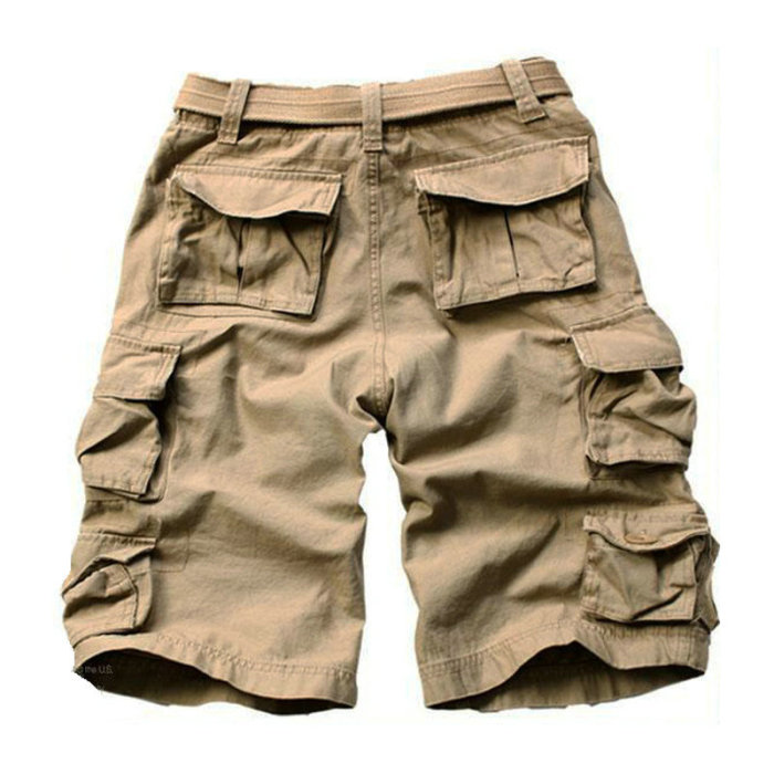 Summer Fashion Cotton Casual Pocket Military Cargo Shorts