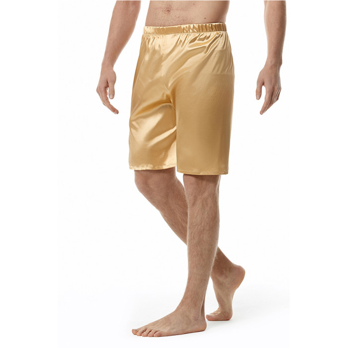 Men Solid color Silk Short Pant