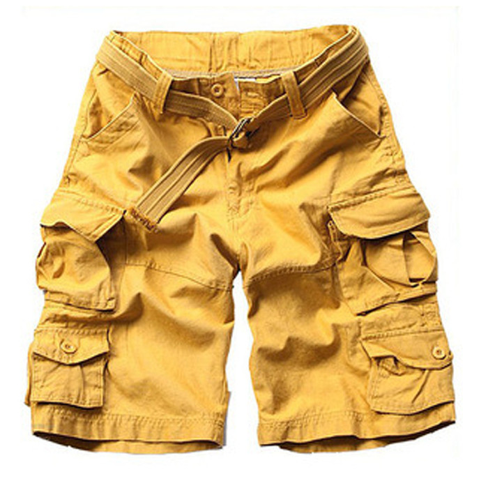 Summer Fashion Cotton Casual Pocket Military Cargo Shorts