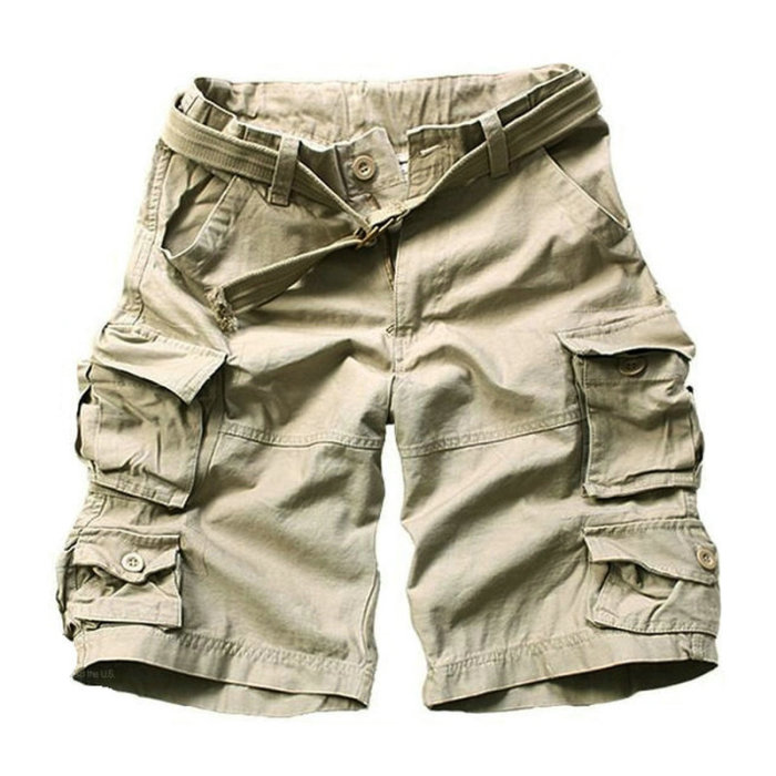 Summer Fashion Cotton Casual Pocket Military Cargo Shorts