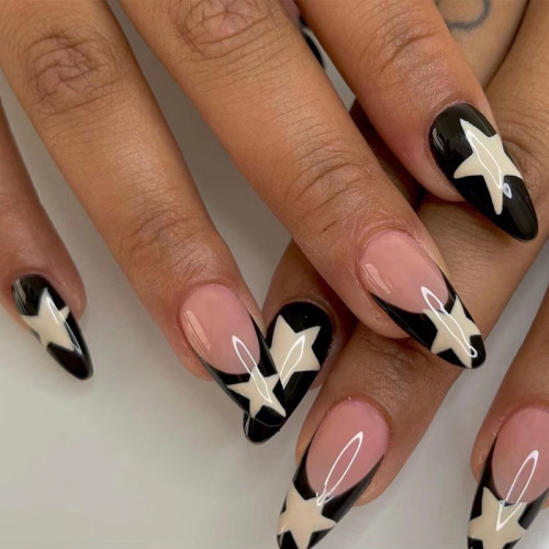 Fashionable French Exquisite Five-Pointed Star Wear  Nails