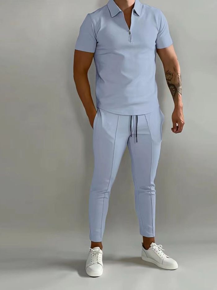 Men's Trend Youth Leisure Sports Two Piece Set