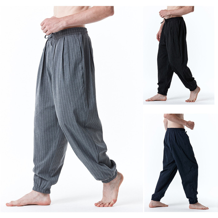 Men Loose Casual Fashion Stripe Pants