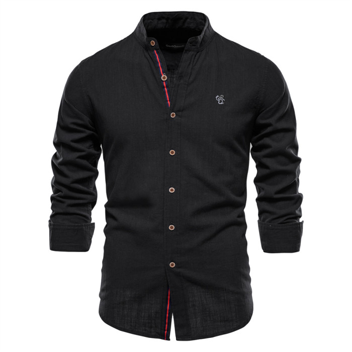 Men's Cotton Long Sleeve Slim Fit Shirts