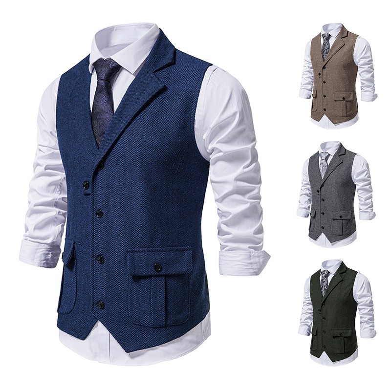 Men's Business Formal Party Blazer Vests