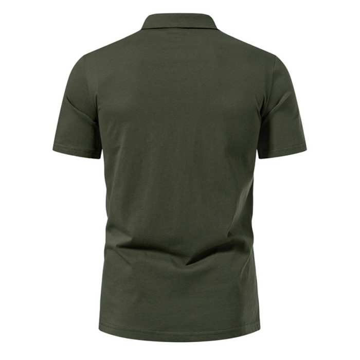 Men's Fashion Casual Solid Color T-shirt