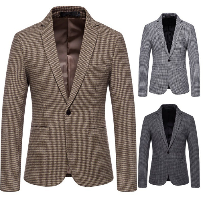 Men Slim Fit Fashion Casual Business Blazers