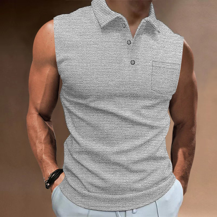 Men's Casual Sleeveless Vest T-shirt