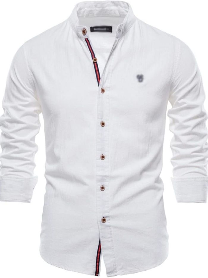 Men's Cotton Long Sleeve Slim Fit Shirts