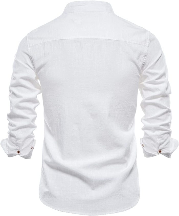 Men's Cotton Long Sleeve Slim Fit Shirts