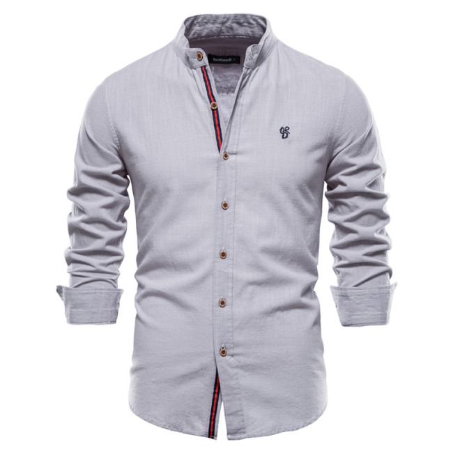 Men's Cotton Long Sleeve Slim Fit Shirts