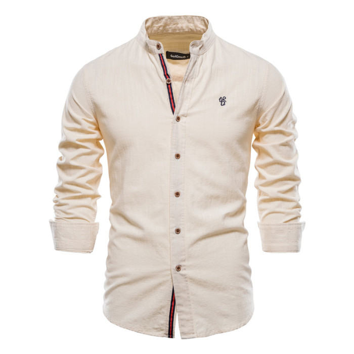 Men's Cotton Long Sleeve Slim Fit Shirts