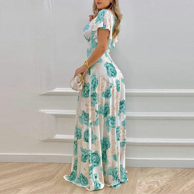 Stylish Casual Print Maxi Dress