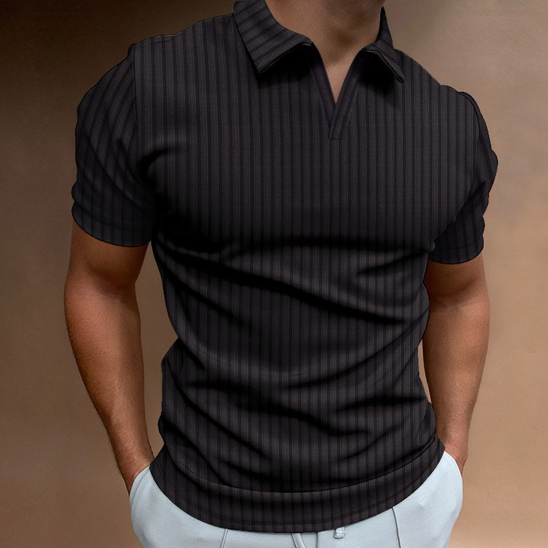 Men's Stripe Short Sleeve Casual Fashion Simple T-Shirt