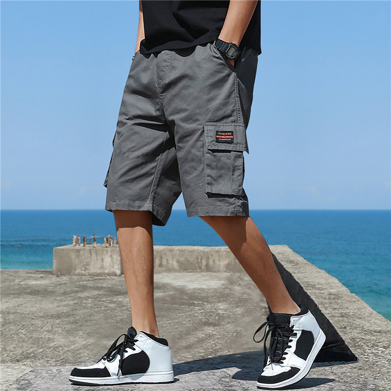 Men's Letter Print Fashion Casual Straight Shorts