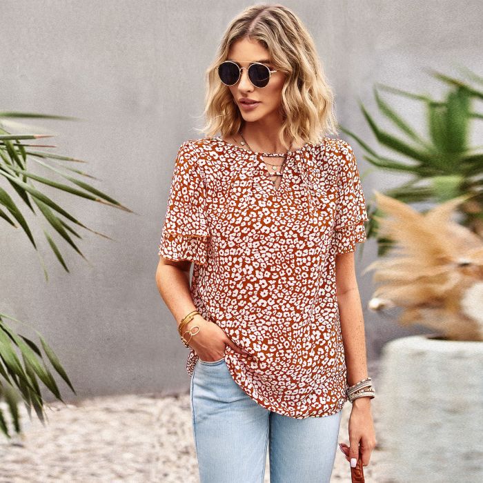 Women's Bohemian Floral Shirt