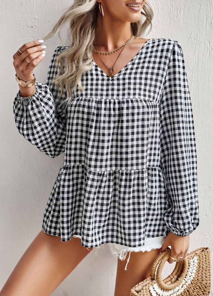 Women's Plaid Loose Casual Fashion Shirt