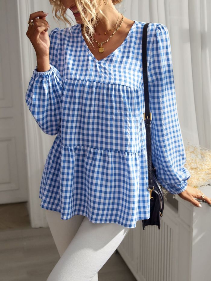 Women's Plaid Loose Casual Fashion Shirt